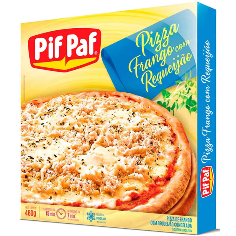 Pizza de Frango com Requeijão Pif Paf Caixa 460g