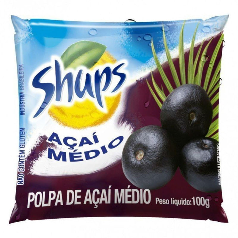 Polpa Congelada de Açaí Médio Shups 100g