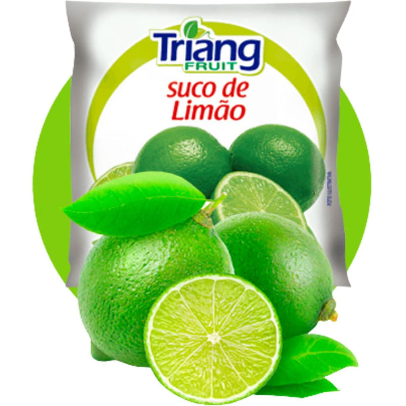 Polpa Congelada de Suco de Limão Triang Fruit Embalagem 100g