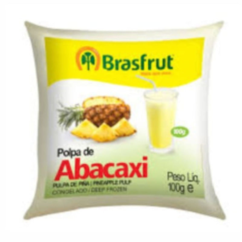 Polpa De Abacaxi Brasfrut 4 Unidades De 100g