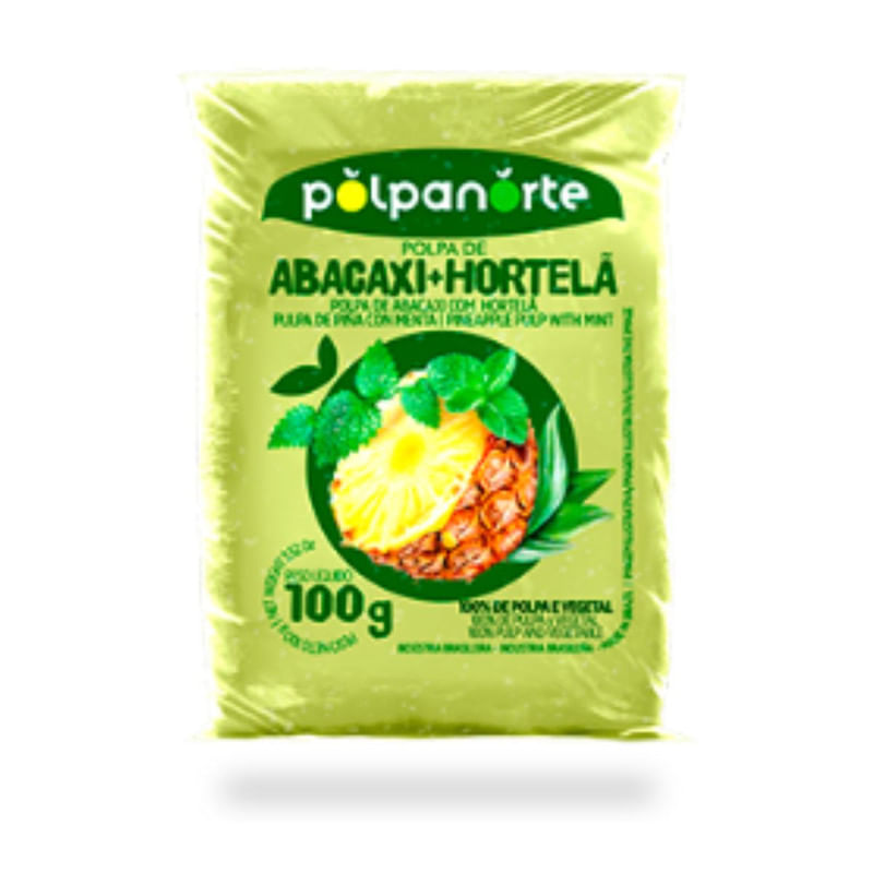 Polpa De Abacaxi Com Hortelã 100g