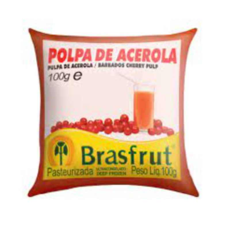 Polpa De Acerola Brasfrut 4 Unidades de 100g