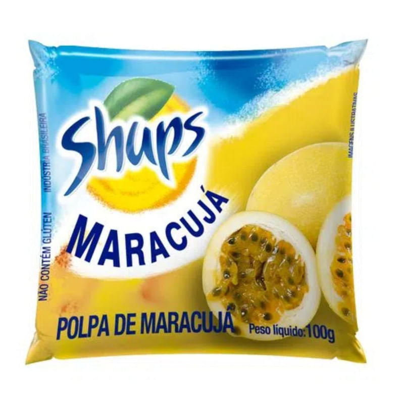 Polpa De Fruta Maracujá Shups Pacote 100g