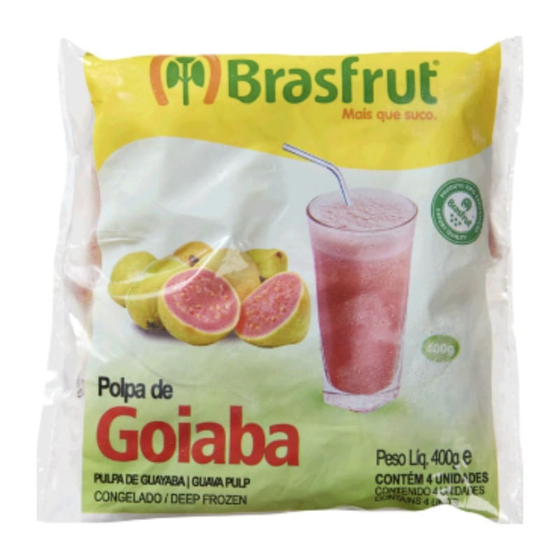 Polpa De Goiaba Brasfrut 4 Unidades de 100g