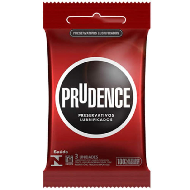 Preservativo Lubrificados Prudence Clássico com 3 Unidades