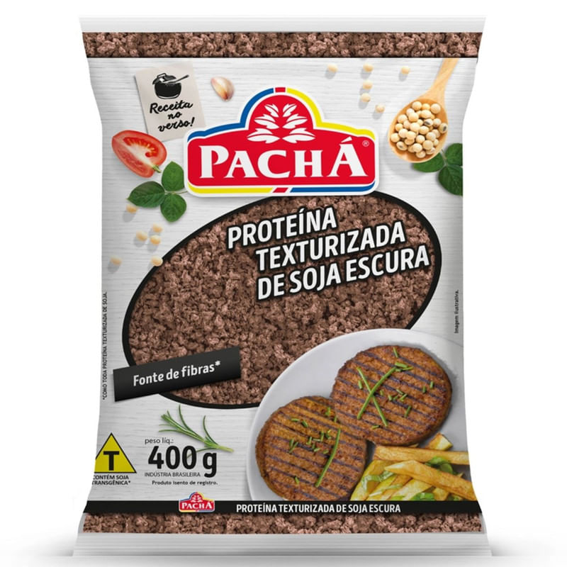 Proteina Texturizada de Soja Escura Pachá Pacote 400g