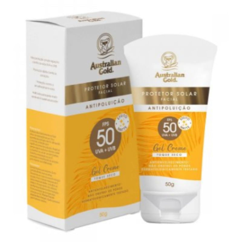 Protetor Solar Facial Australian Gold FPS 50 com 50 g