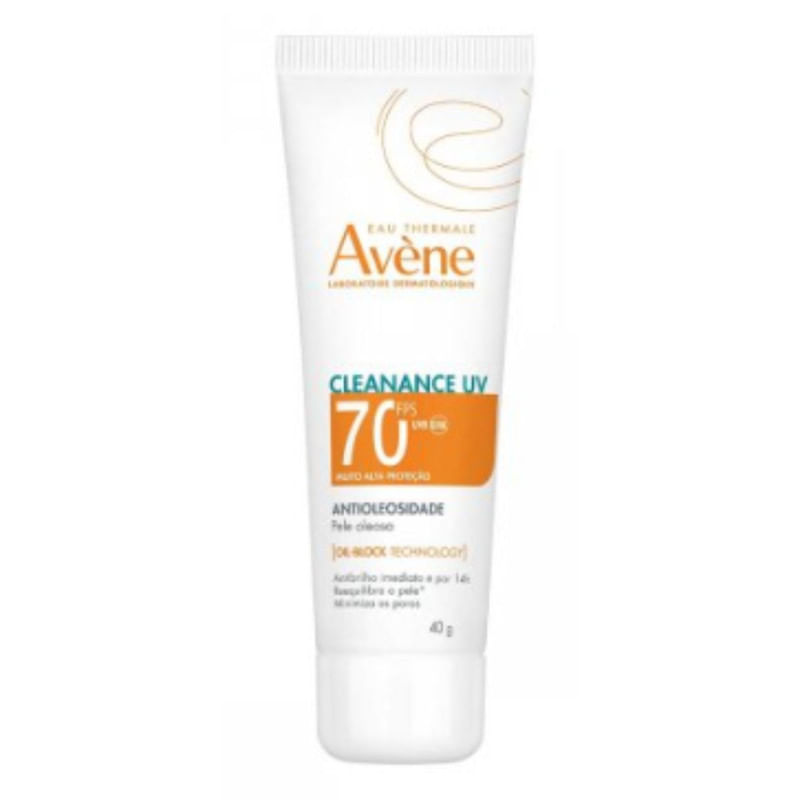 Protetor Solar Facial Avène Cleanance Uv Antioleosidade FPS 70 com 40 g