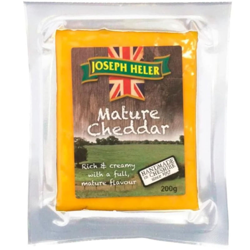 Queijo Cheddar Joseph Heler Mature Barra 200g