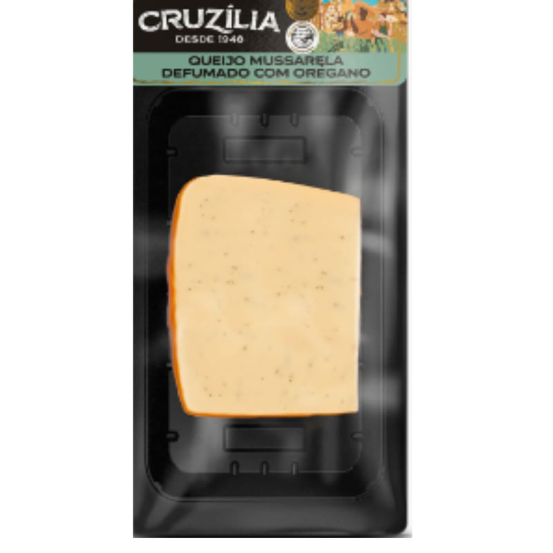 Queijo Mussarela Defumado Com Oregano Cruzilia 140g