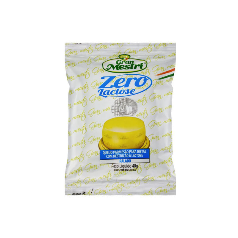 Queijo Ralado Parmesão ZeroLactosegran Mestri 40g