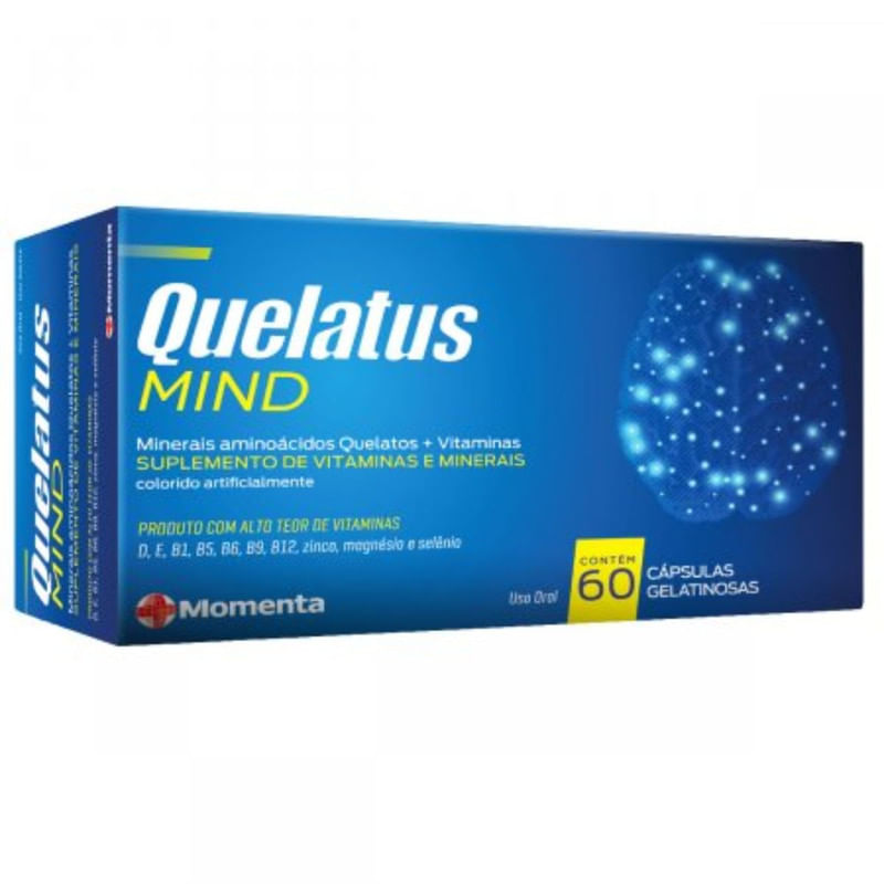 Quelatus Mind Caixa Com 60 Cápsulas