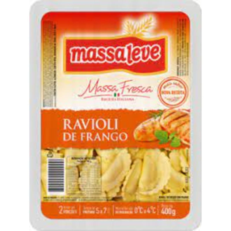 Ravioli de Frango Massa Leve Com 400g