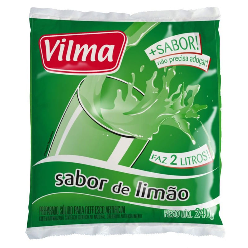 Refresco em Pó Vilma Limão com 240 g