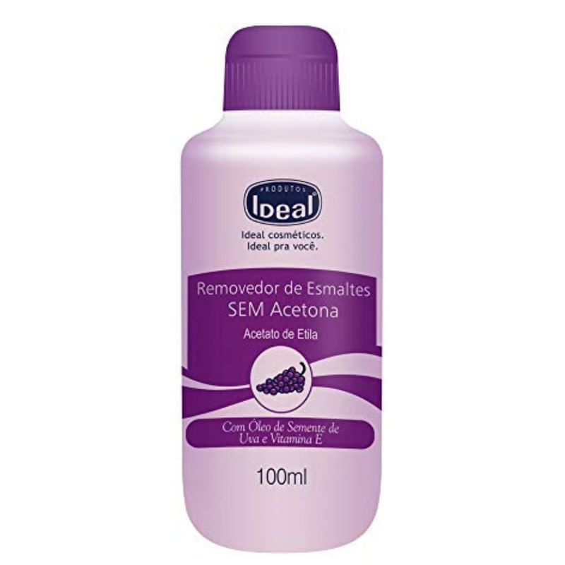 Removedor de Esmalte sem Acetona Ideal 100ml