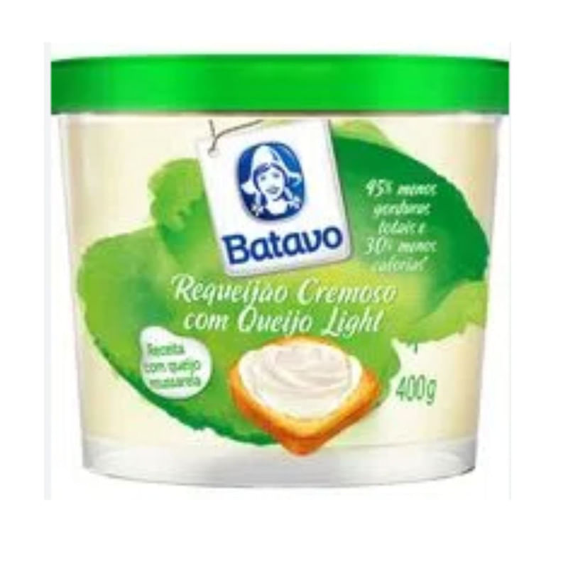 Requeijão Cremoso Light Batavo 400g