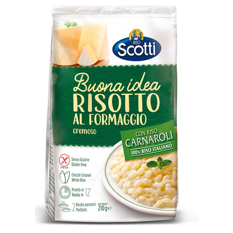 Risotto Italiano Parmigiana com Queijo Cremoso Scotti Pacote 210g