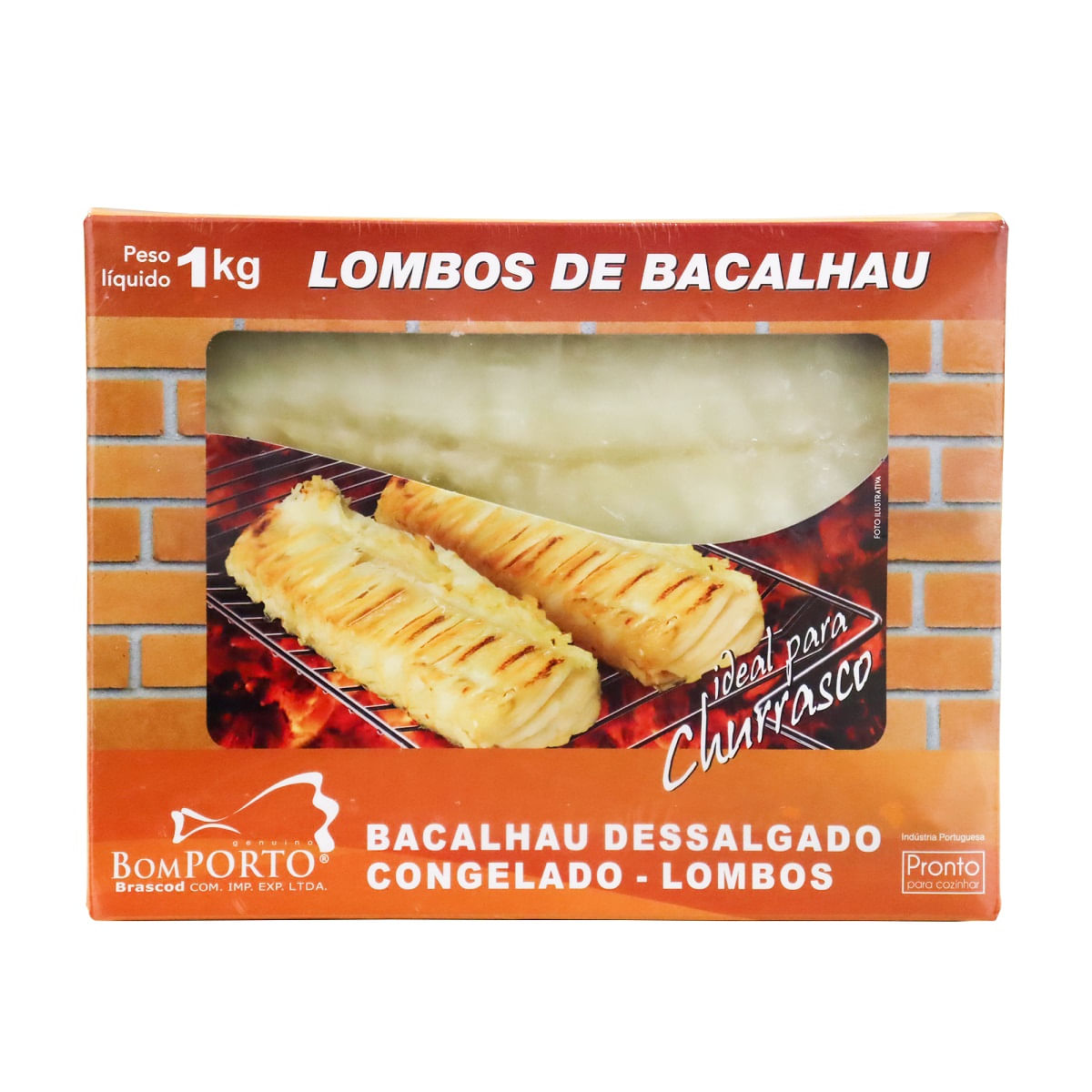 Lombos de Bacalhau Bom Porto Churrasco 1 Kg