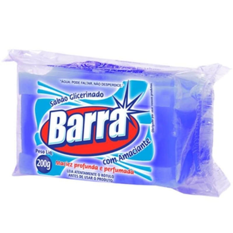 Sabão Barra Glicerinado e Amaciante 200g