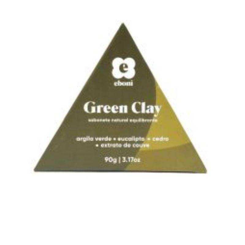 Sabonete Em Barra Green Clay Eboni 90g