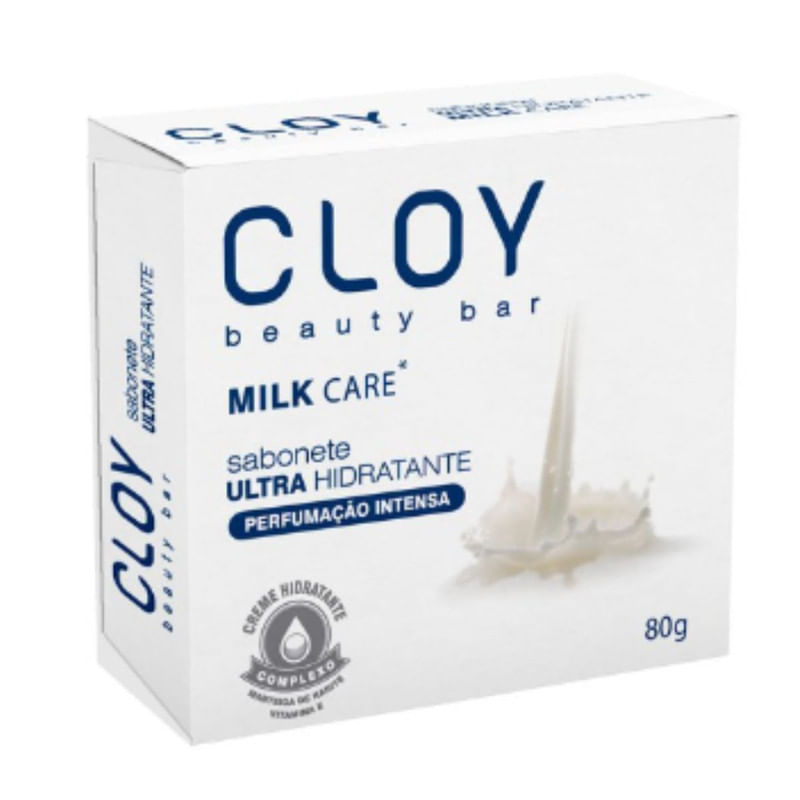 Sabonete Em Barra Hidratante Milk Care Cloy 80g