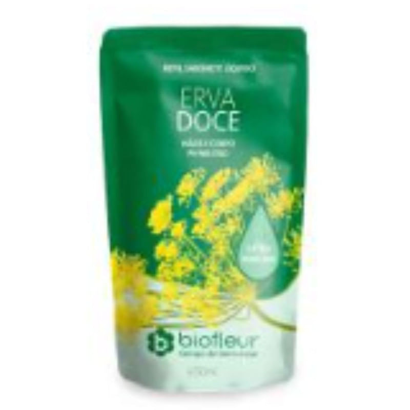 Sabonete Líquido Erva Doce Refil Biofleur 450ml