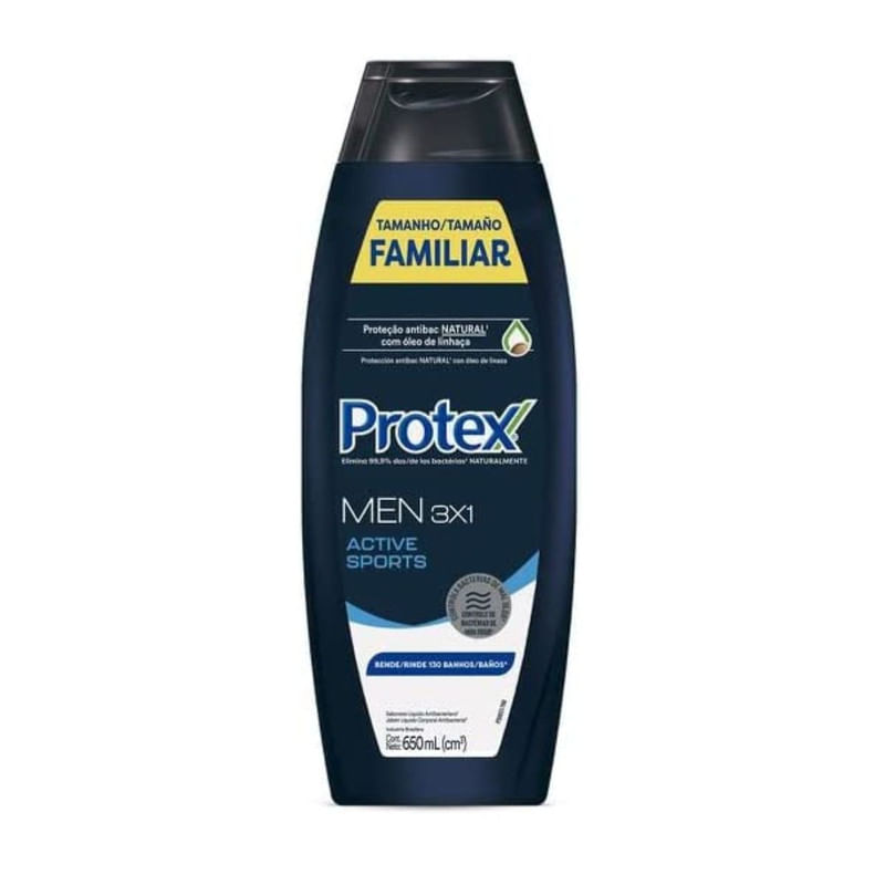 Sabonete Liquido Men Sport Protex Com 650ml