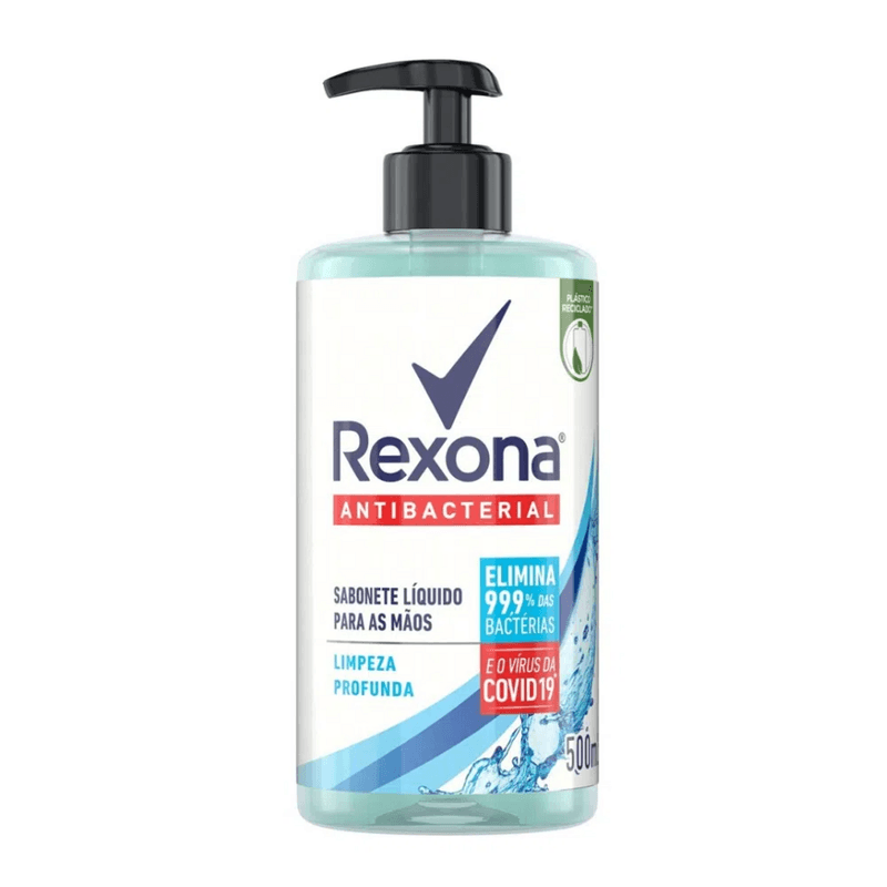 Sabonete Líquido Para As Mãos Rexona Antibacterial Limpeza Profunda 500ml