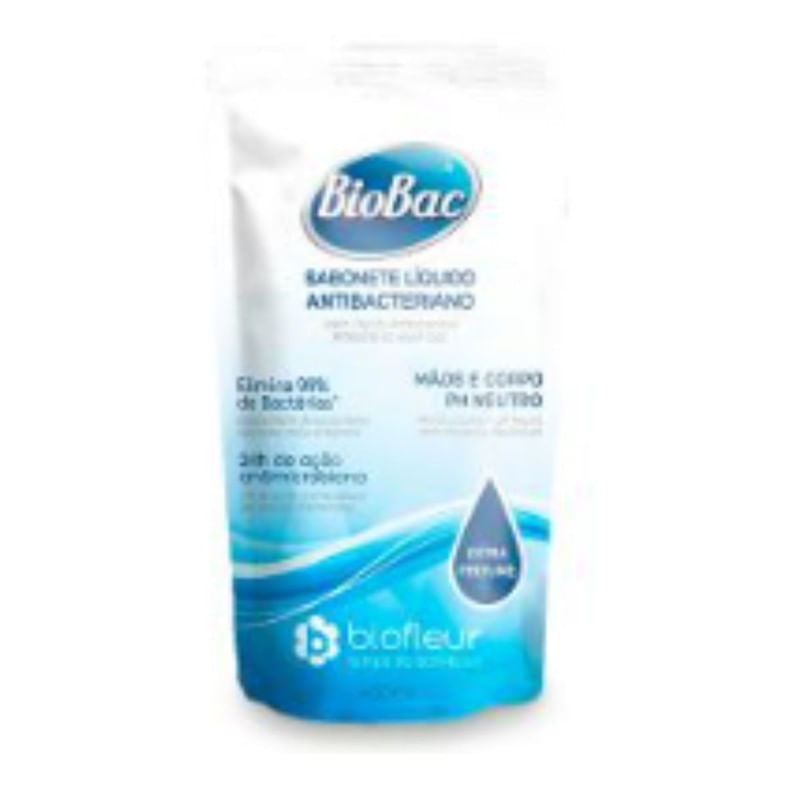 Sabonete Líquido Refil  Antibacteriano Biofleur 450ml