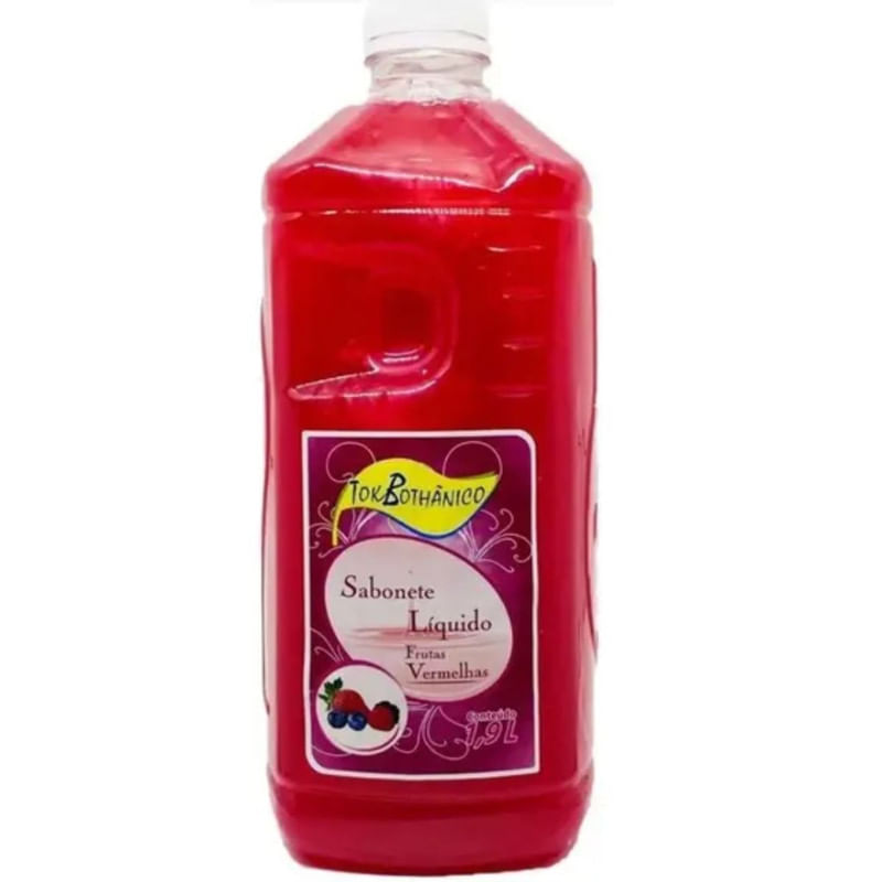 SaboneteLíquido Frutas Vermelhas Tok Bothânico 1,9L