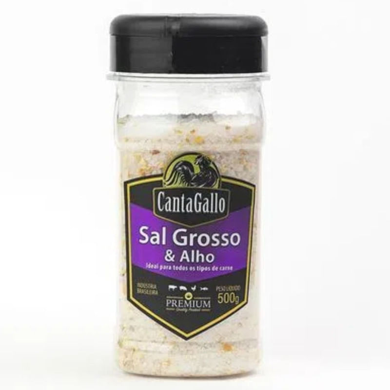 Sal Grosso e Alho Cantagallo Frasco 500g