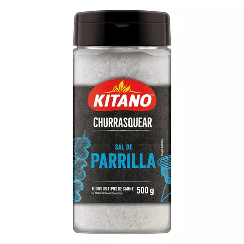 Sal de Parrilla com Pimenta Kitano Churrasquear Frasco 500 g