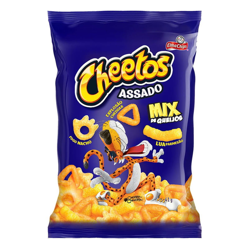 Salgadinho Cheetos Assado Mix de Queijos Pacote 41g