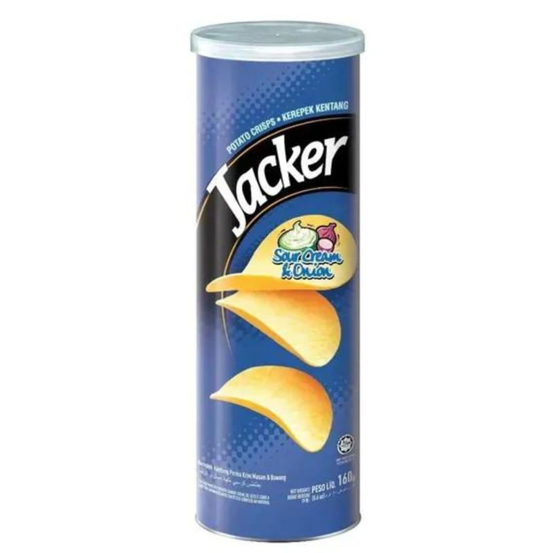 Salgadinho de Chips de Batata Jacker Sabor Creme de Cebola Pacote 110g