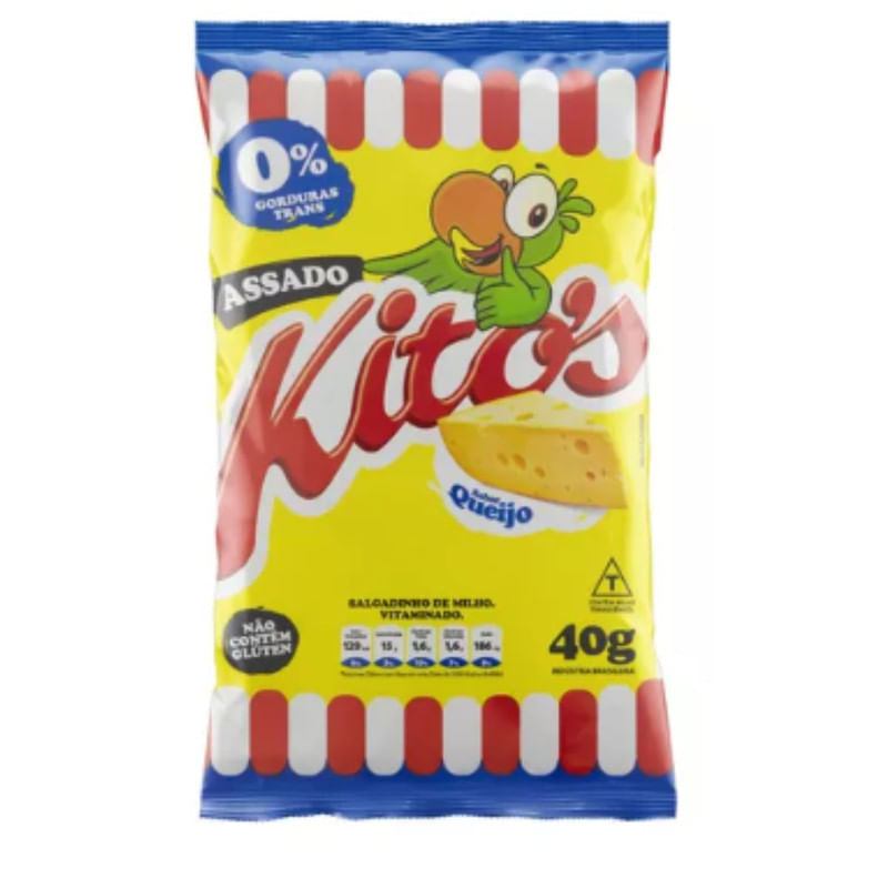 Salgadinho de Milho Sabor Queijo Kitos 40g