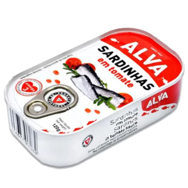 Sardinha Portuguesa em Molho de Tomate Alva Lata 120g