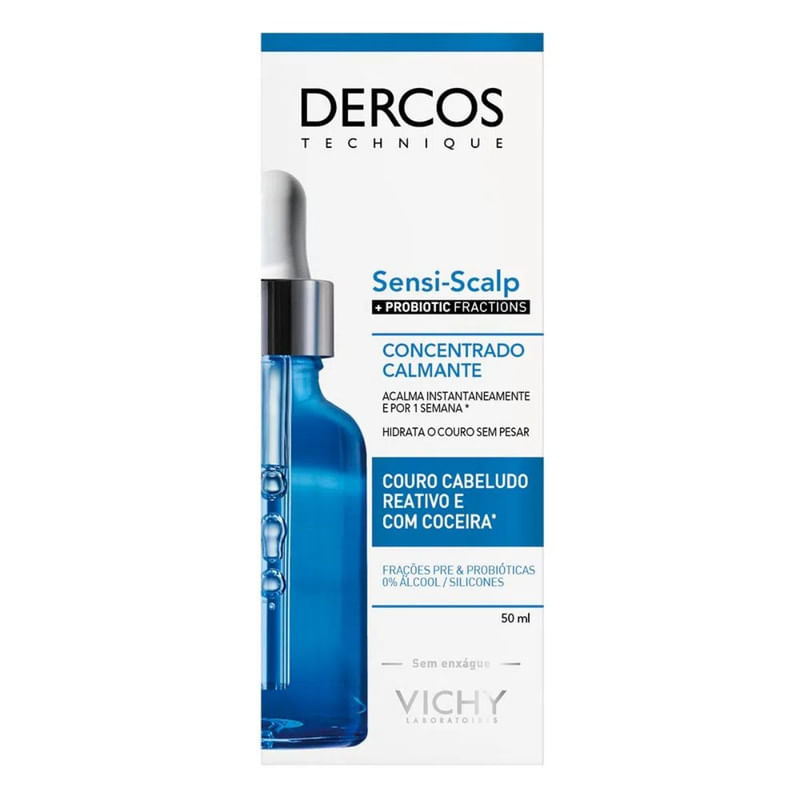 Sérum Capilar Calmante Dercos Sensi-Scalp Vichy Com 50ml