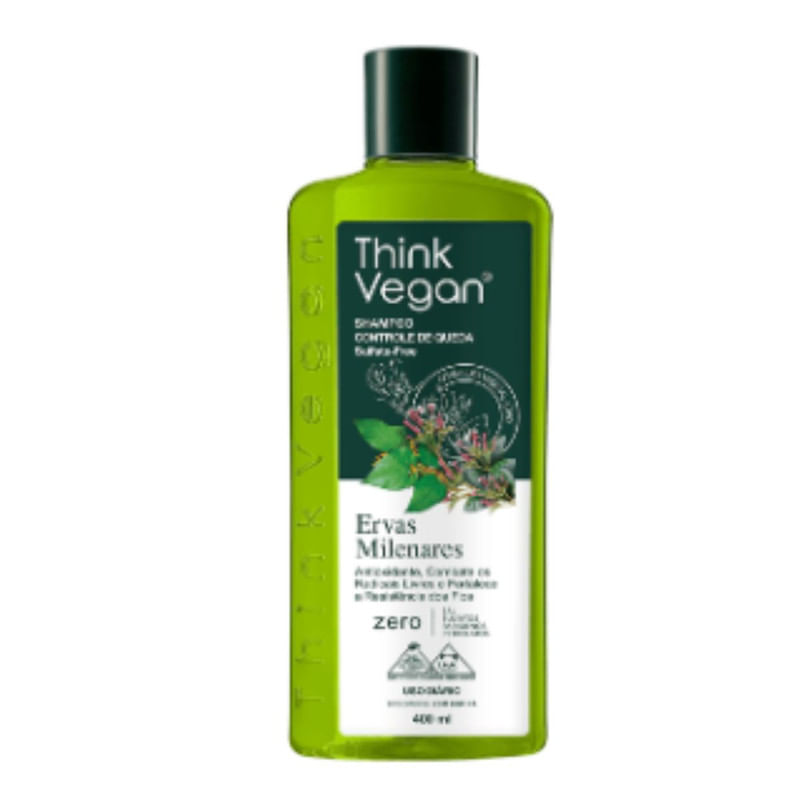 Shampoo Controle De Queda Think Vegan 400ml