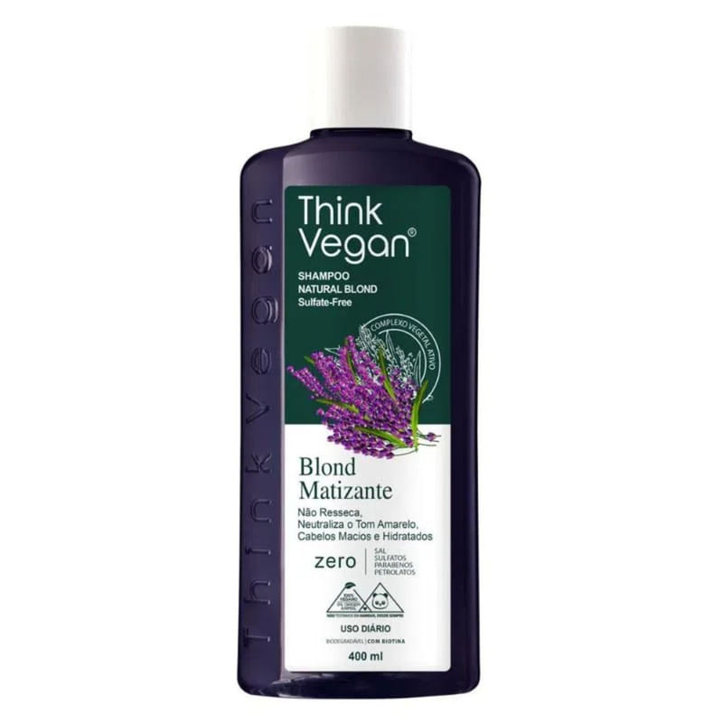 Shampoo Natural Blond Matizante Think Vegan 400ml