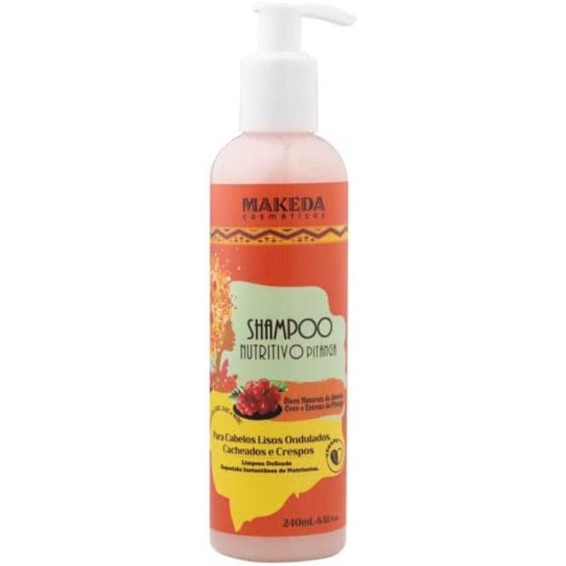 Shampoo Nutritivo Pitanga Makeda 240ml