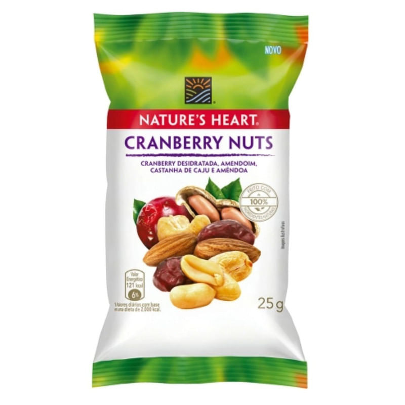 Snack Nuts Nature&apos;s Heart Cranberry 25g