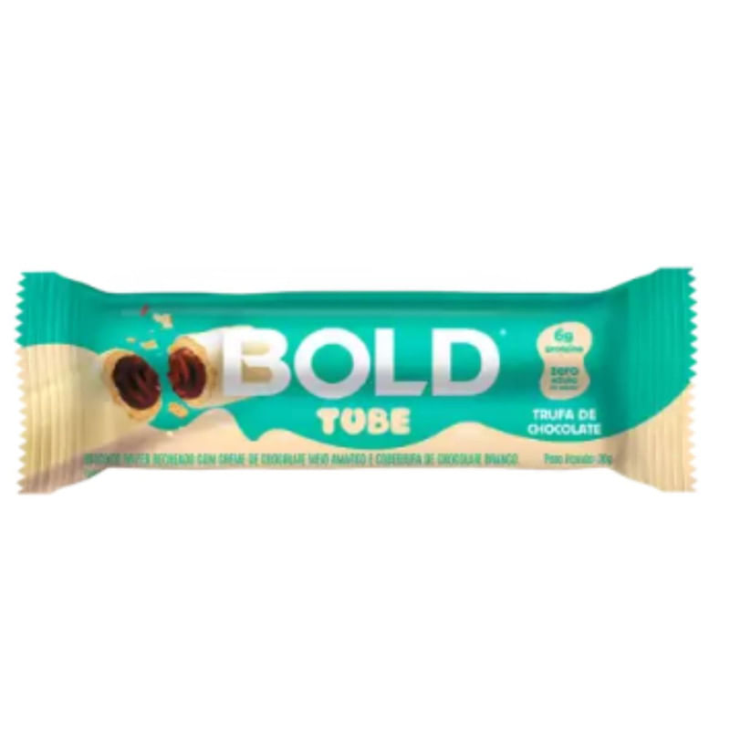 Snacks Zero Açucar Sabor Trufa Bold Tube 30g