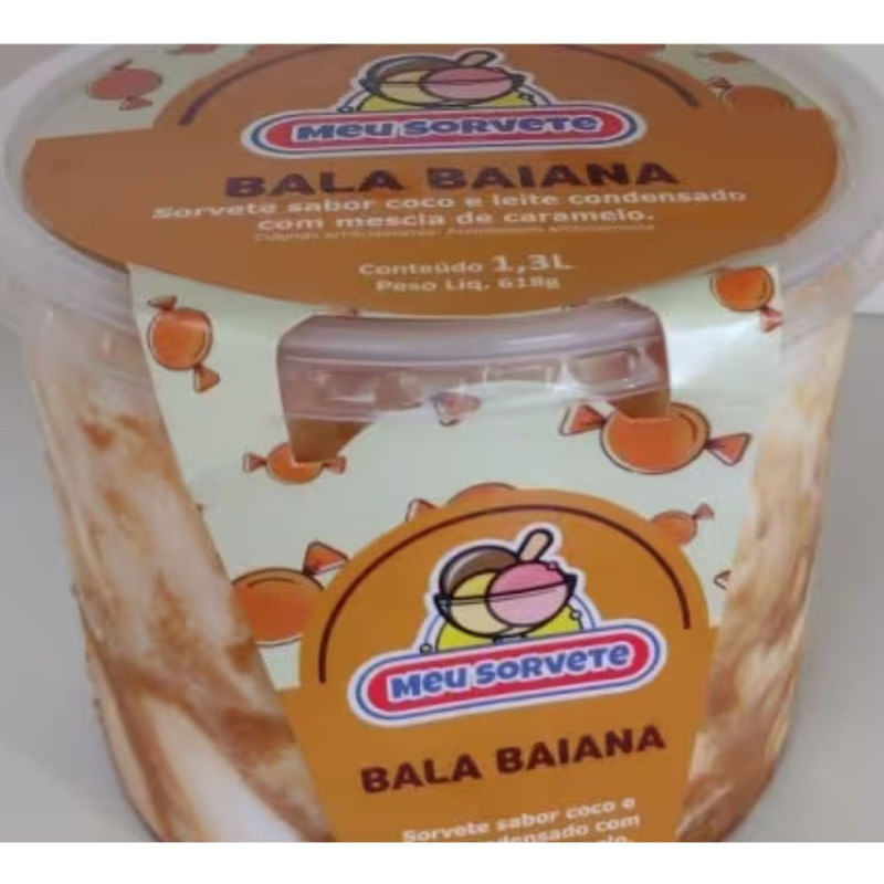 Sorvete De Bala Baiana Dale 1,3l