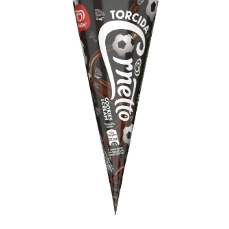 Sorvete De Palito Cornetto Futebol Kibon 1 Unidade