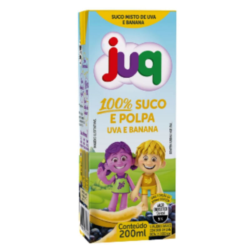 Suco De Uva E Banana Juq 200 ml