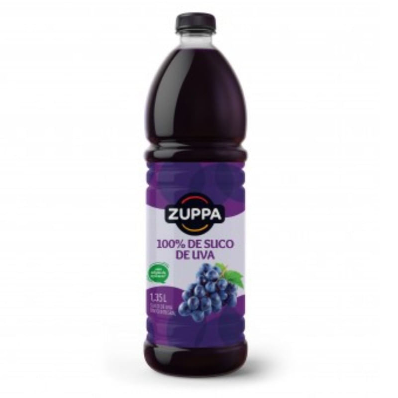 Suco Integral Uva Zuppa Garrafa 1,35 Litros