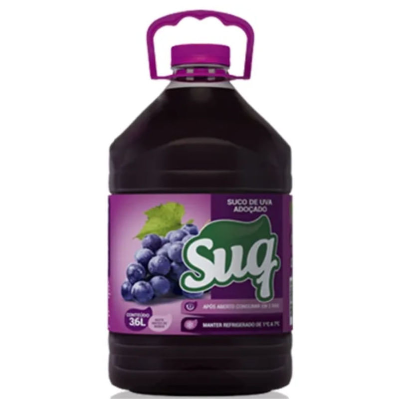 Suco Integral de Uva Suq Garrafa 3,6 Litros