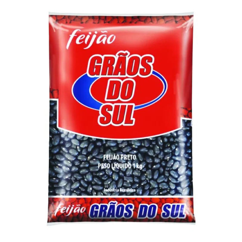 Feijão Preto Grãos Do Sul 1Kg