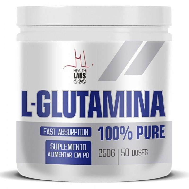 Suplemento L-Glutamina Health Labs Pote 250g