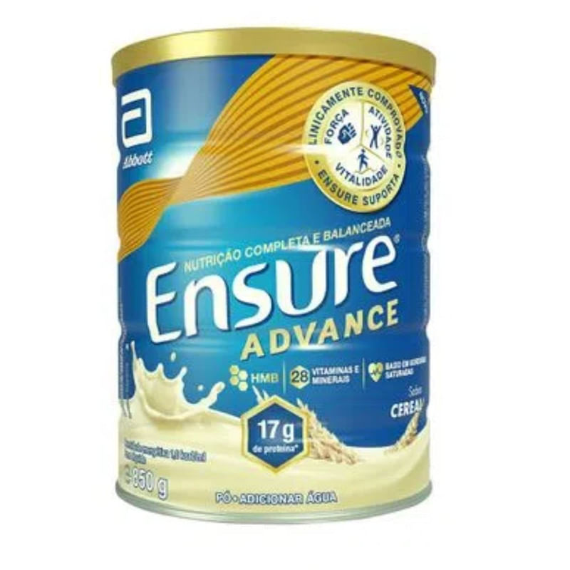 Suplemento Nutricional Ensure Advance Cereal Lata 850g